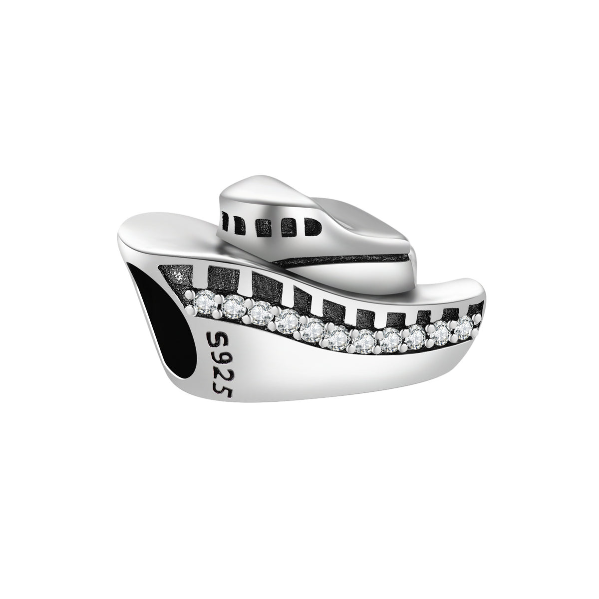 Stone-Set Yacht Charm
