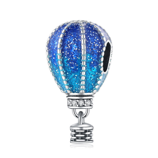 Blue Hot Air Balloon Charm