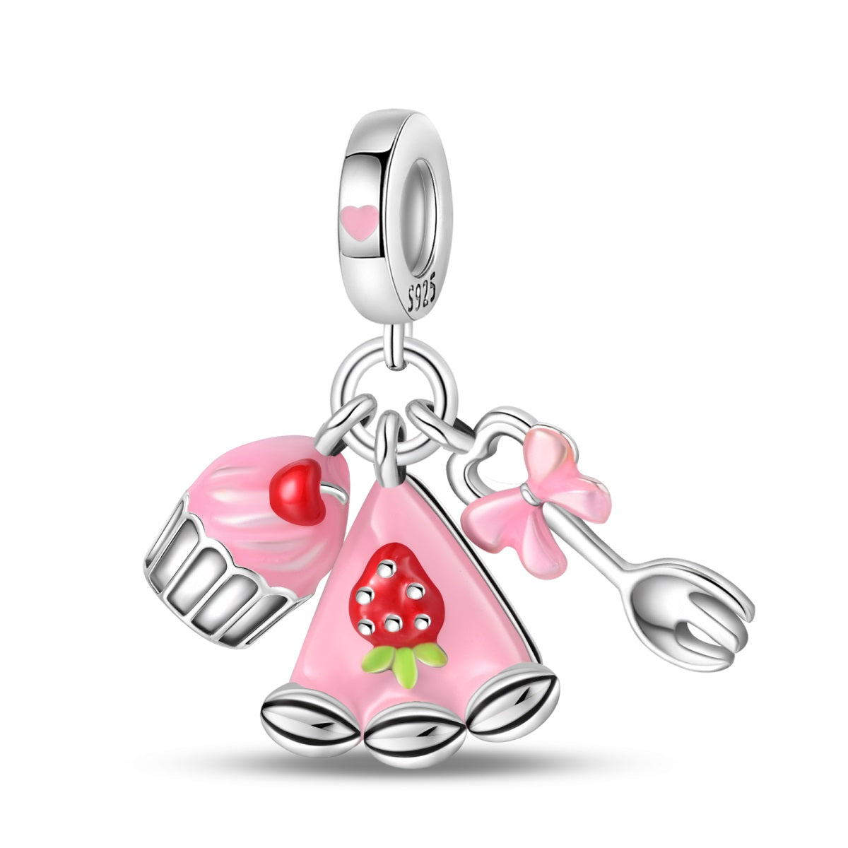 Afternoon Tea-Strawberry Cake Charm