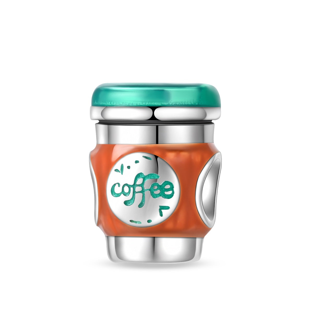 Afternoon Tea Green Coffee Cup Charm