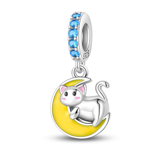 Creative Animal-Moon Cat Charm