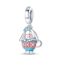 Creative Animal Teacup Cat Charm