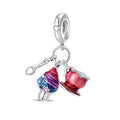 Afternoon Tea Ice Cream Milk Tea Cup 3-Piece Charm Set