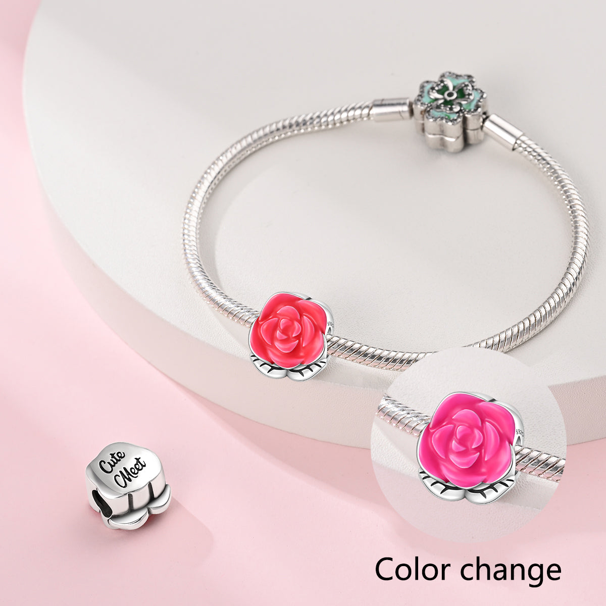 Romantic and Sweet Series-Romantic Rose Charm