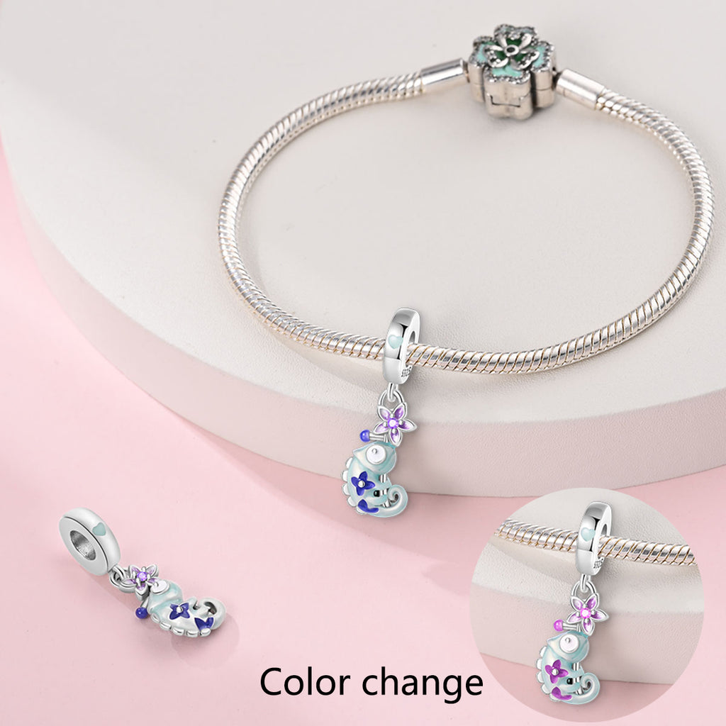 Luminous Color 2-Flower Chameleon Charm