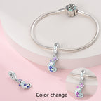 Luminous Color 2-Flower Chameleon Charm