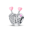 Heart-Shaped Woven Charm