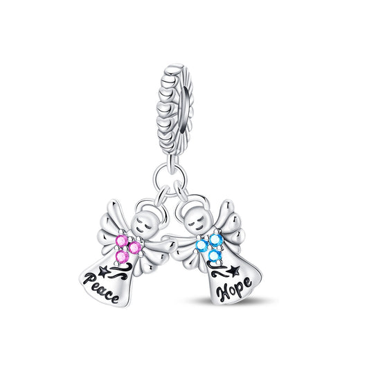 Peace and Hope Angel Charm