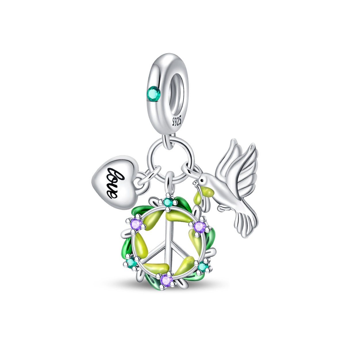 Peace Dove Charm