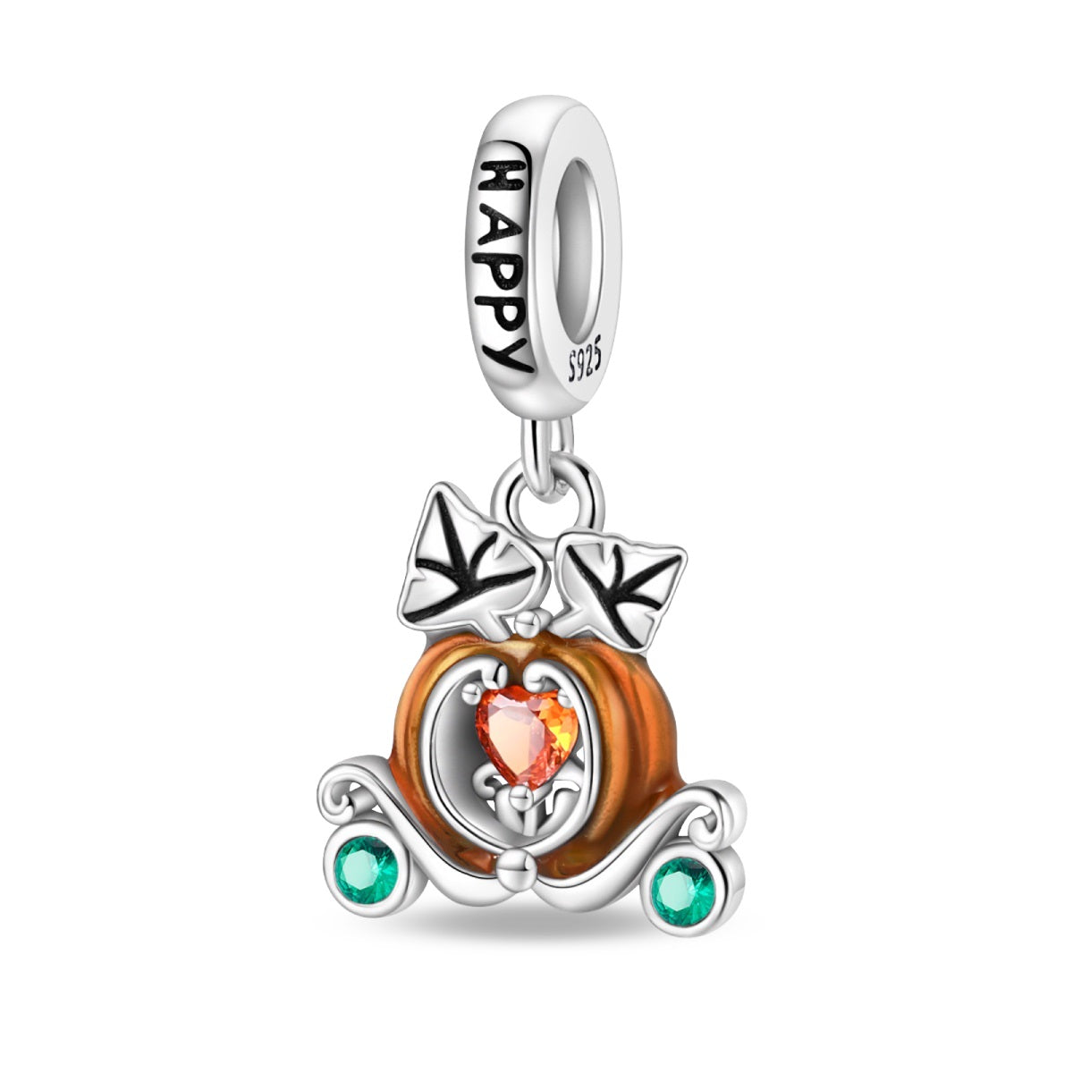 Happy Pumpkin Cart Charm