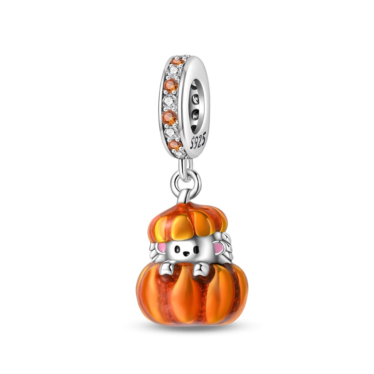 Little Hedgehog Pumpkin Charm