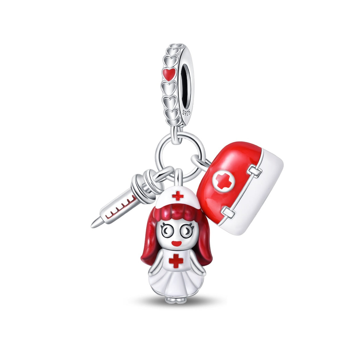 Red-haired Nurse Three-piece Charm