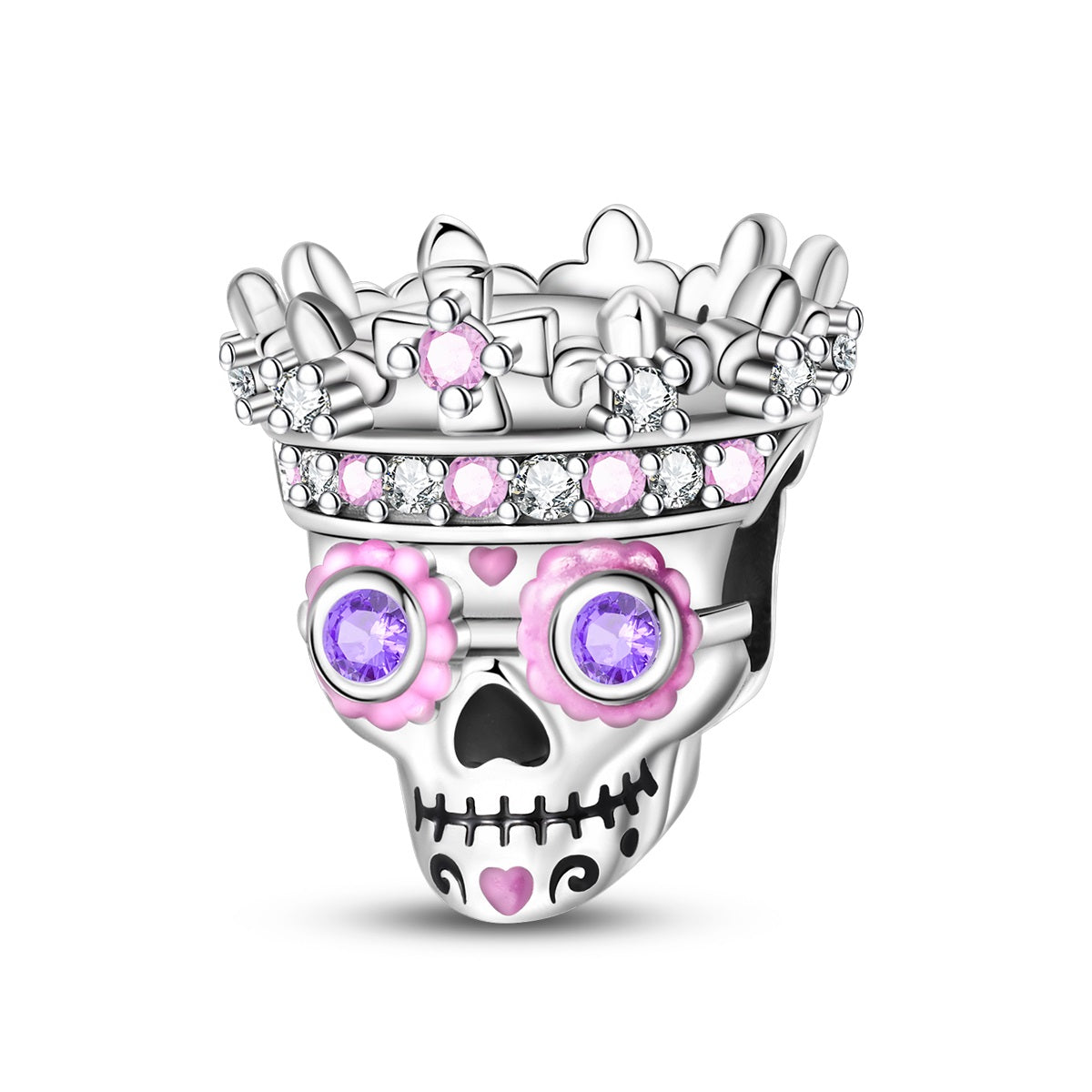Luminous Romantic Crown Skull Beads