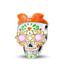 Luminous Pink Skull Beads