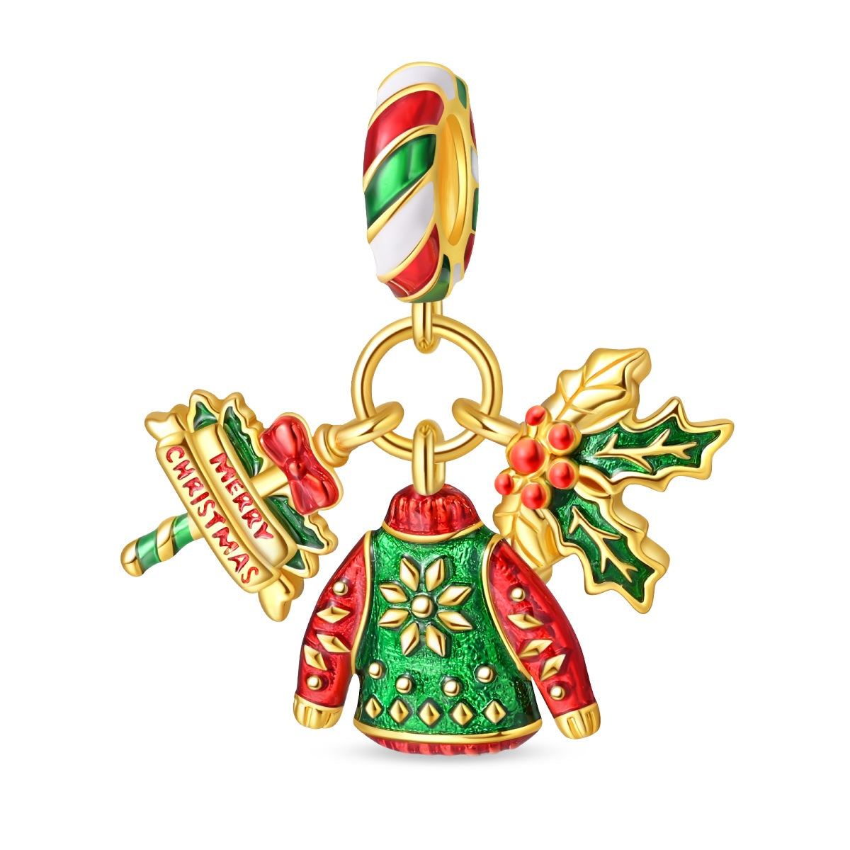 Christmas Party 3-Piece Charm Set