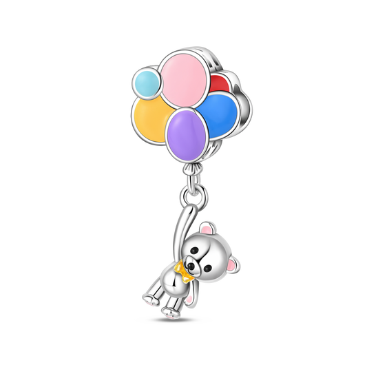 Colorful Balloon Bear Charm