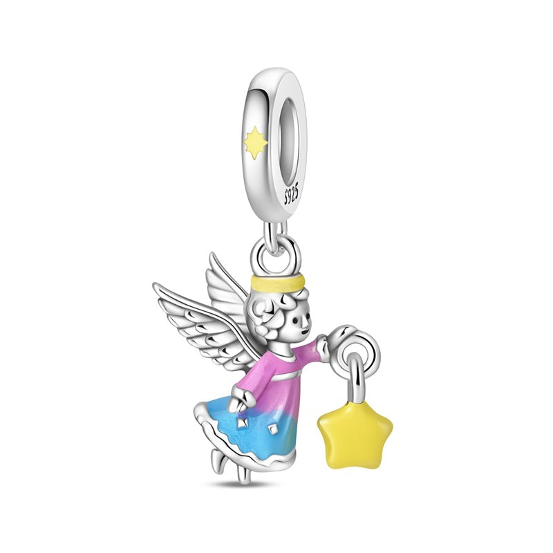 Lantern Angel Charm