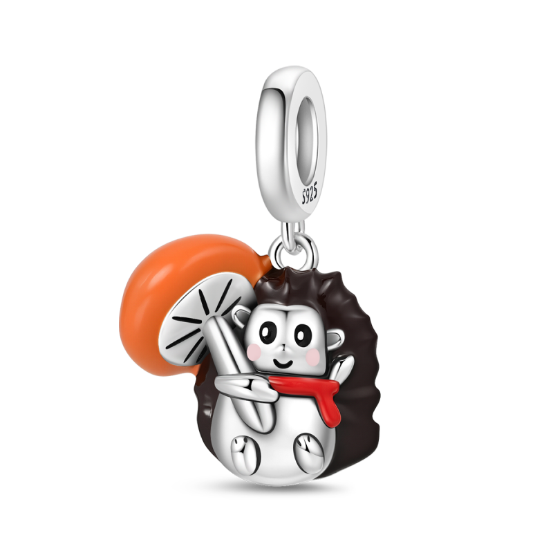 Autumn Hedgehog Charm