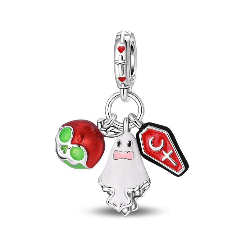 Halloween Coward 3-Piece Charm Set