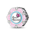 Pink Circle Lace Dinner Plate Charm