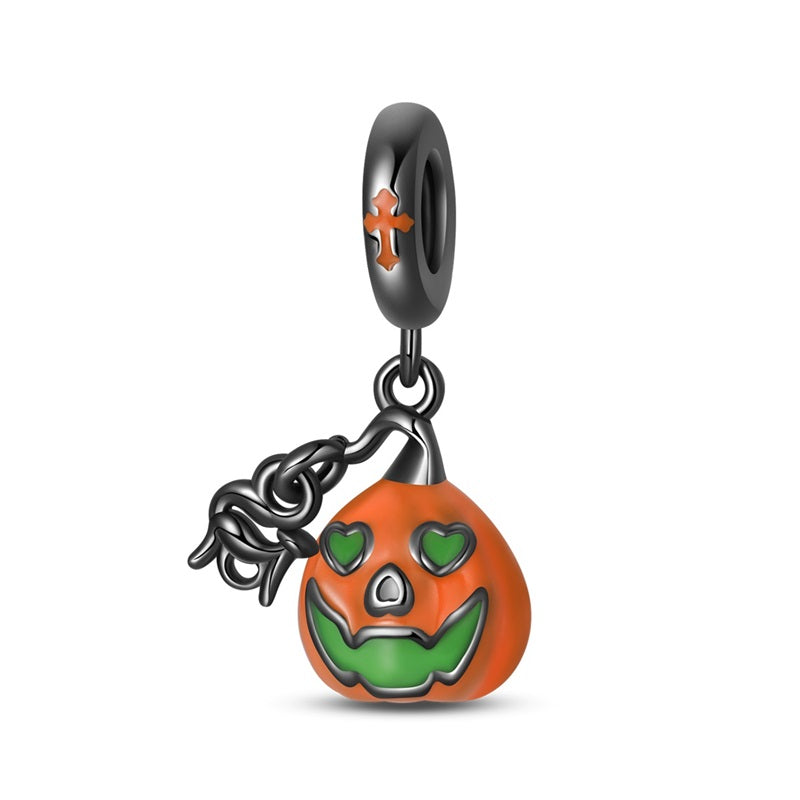 Luminous Pumpkin Face Charm