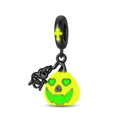 Glowing Pumpkin Face Charm