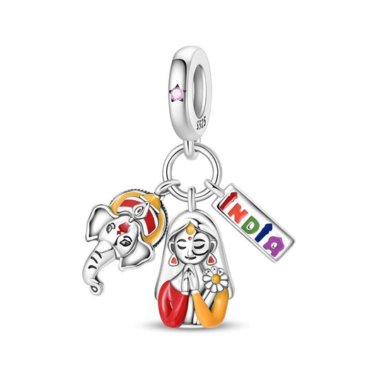 Indian Style Three-Piece Charm Set