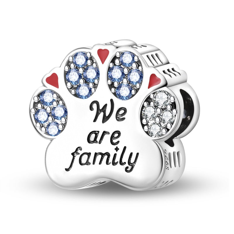 We Are Family Paw Charm