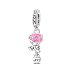 Luminous Rose Charm