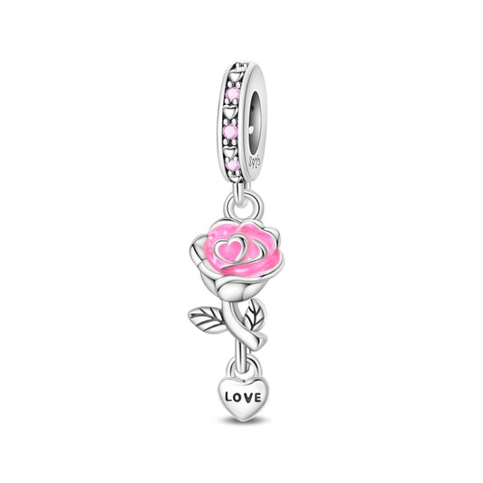 Rose Glow-In-The-Dark Charm