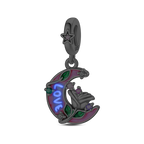 Moon Rose Glowing Charm