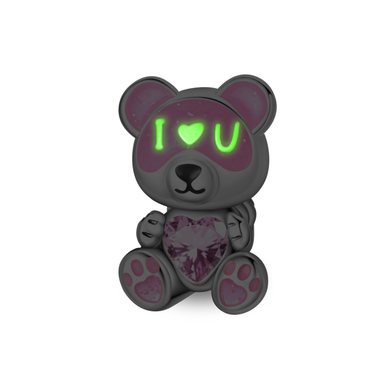 Sweet Bear Glow-in-the-Dark Charm