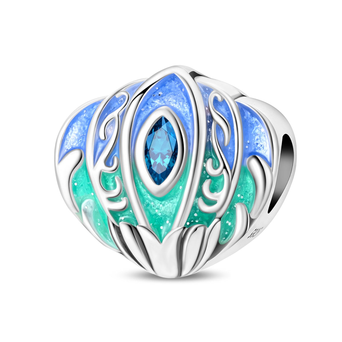 Luminous Vintage Seashell Charm