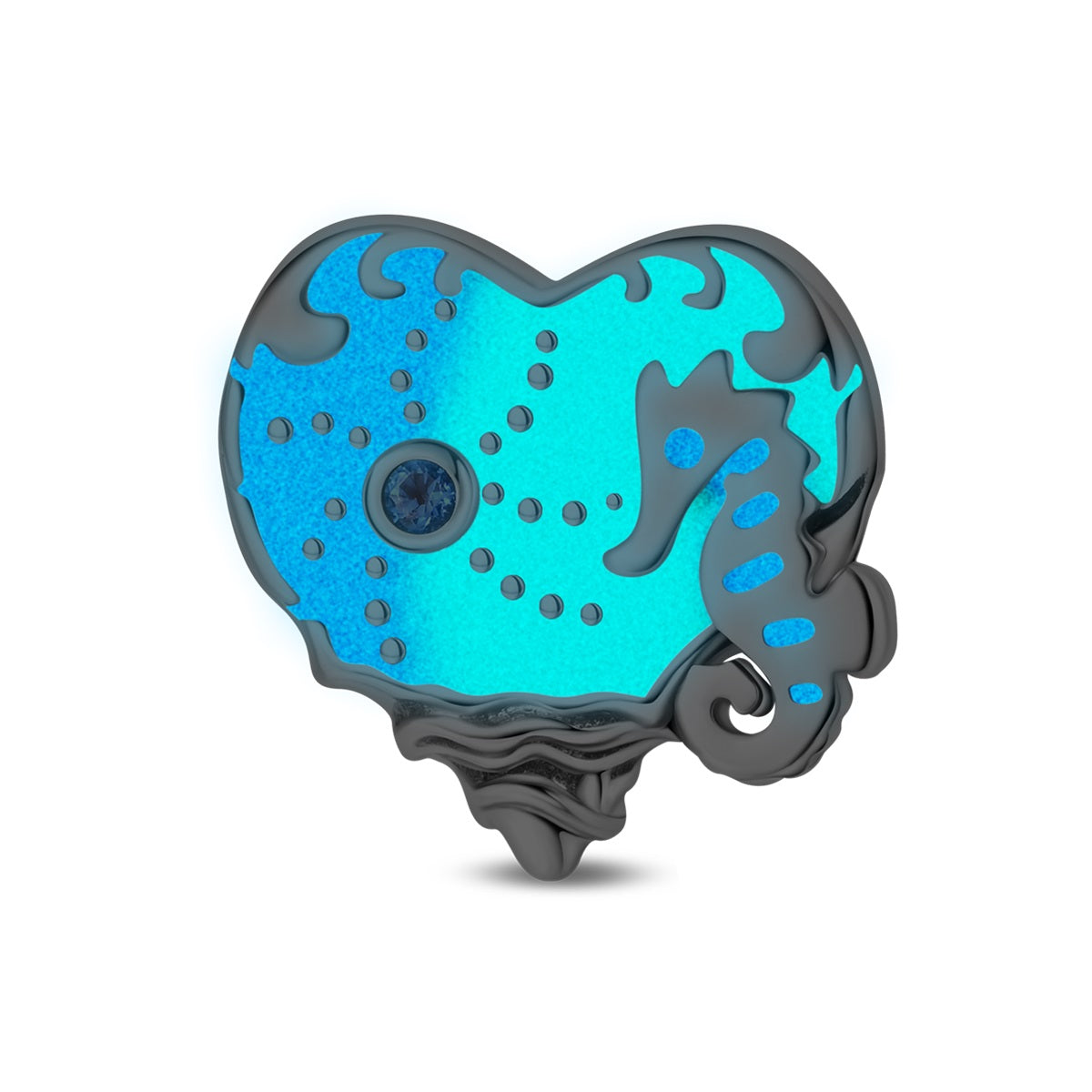 Glowing Ocean Seahorse Charm