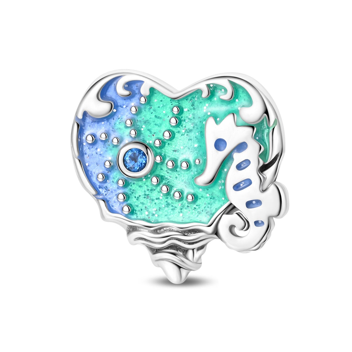 Glowing Ocean Seahorse Charm