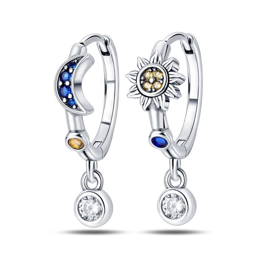 Star and Moon Series - Star and Moon Earrings