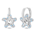 Luxurious and Sparkling Starfish Earrings