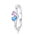 Two-Tone Heart Ring
