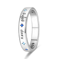Blue and Pink Star Ring