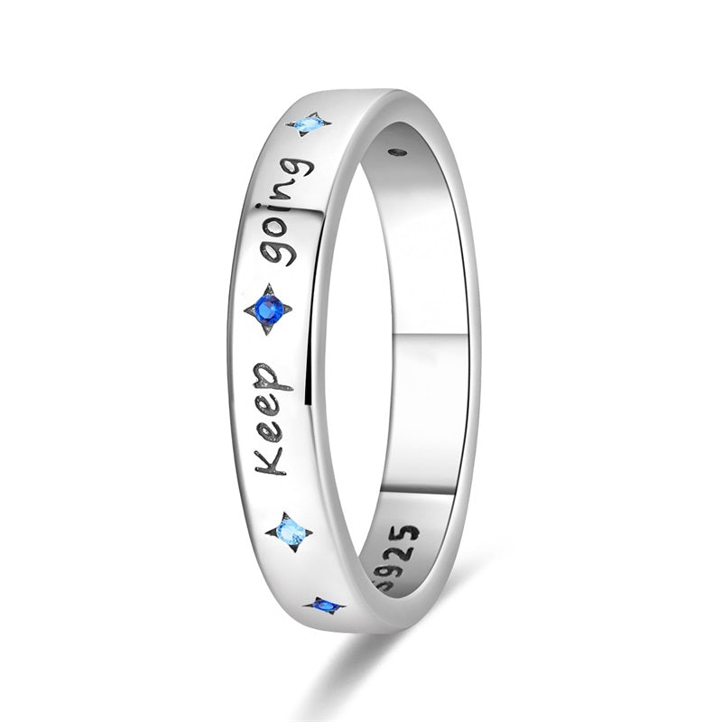 Blue and Pink Star Ring
