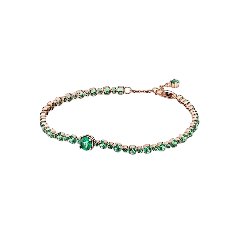 Jade Crystal Charm Bracelet