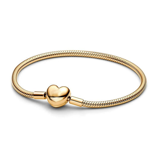 Exclusive Gold Heart Charm Bracelet