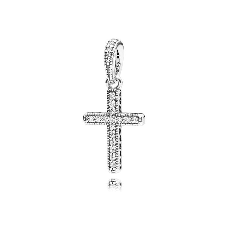 Diamond Cross Charm