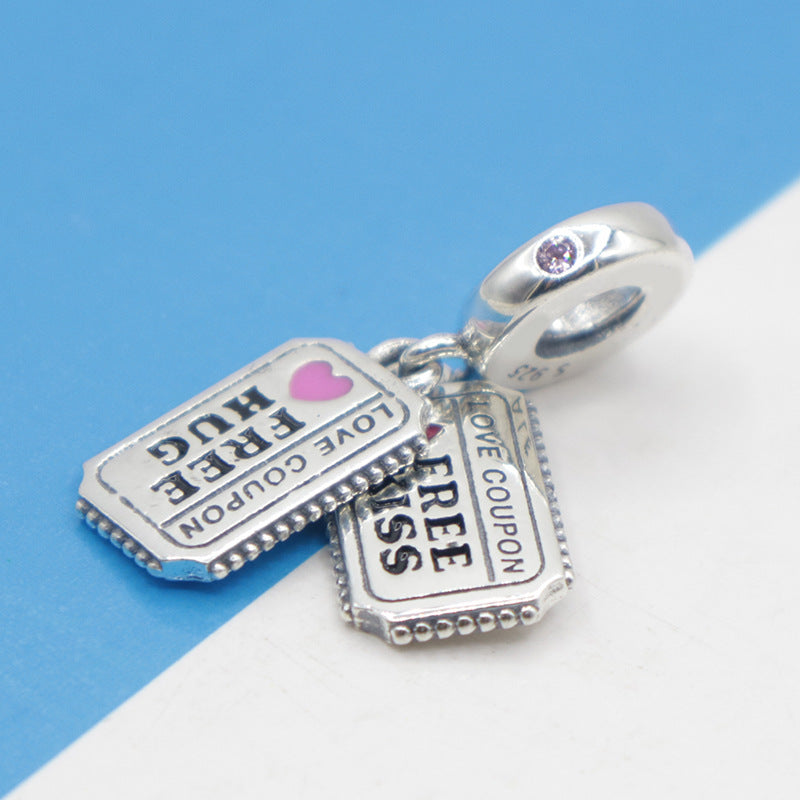 Free Hug and Kiss Charm