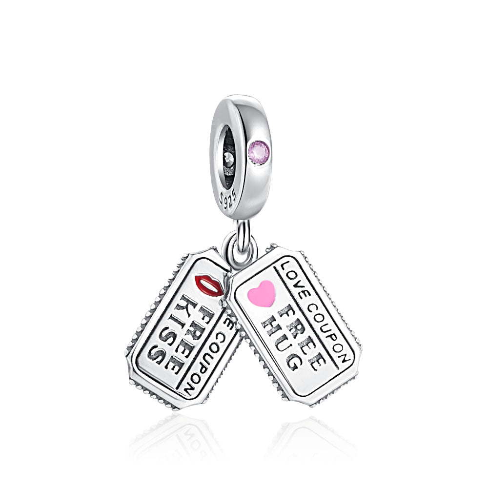 Free Hug & Kiss Charm