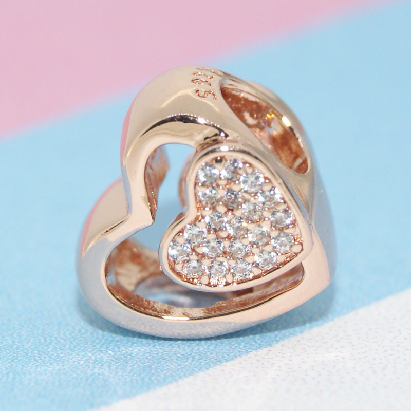 Shining Love Heart Charm