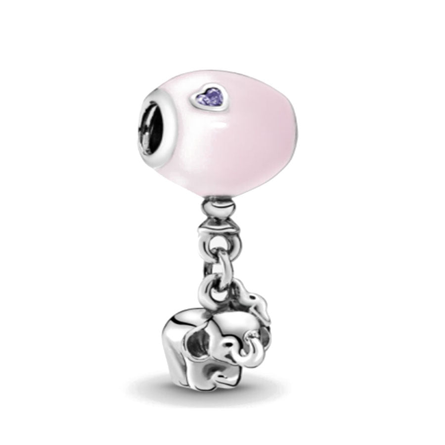 Pink Candy Elephant Charm