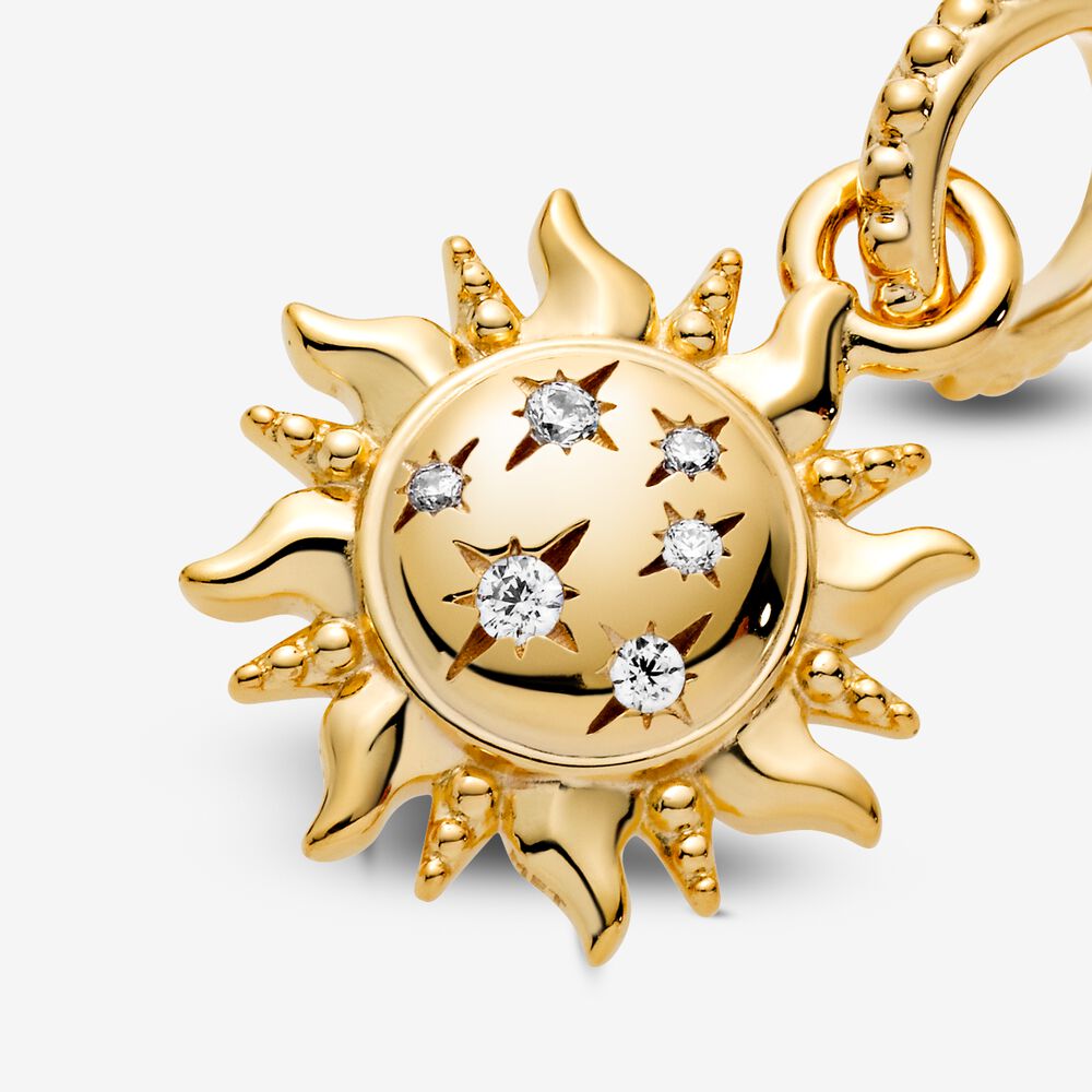 Gold Sunflower Charm