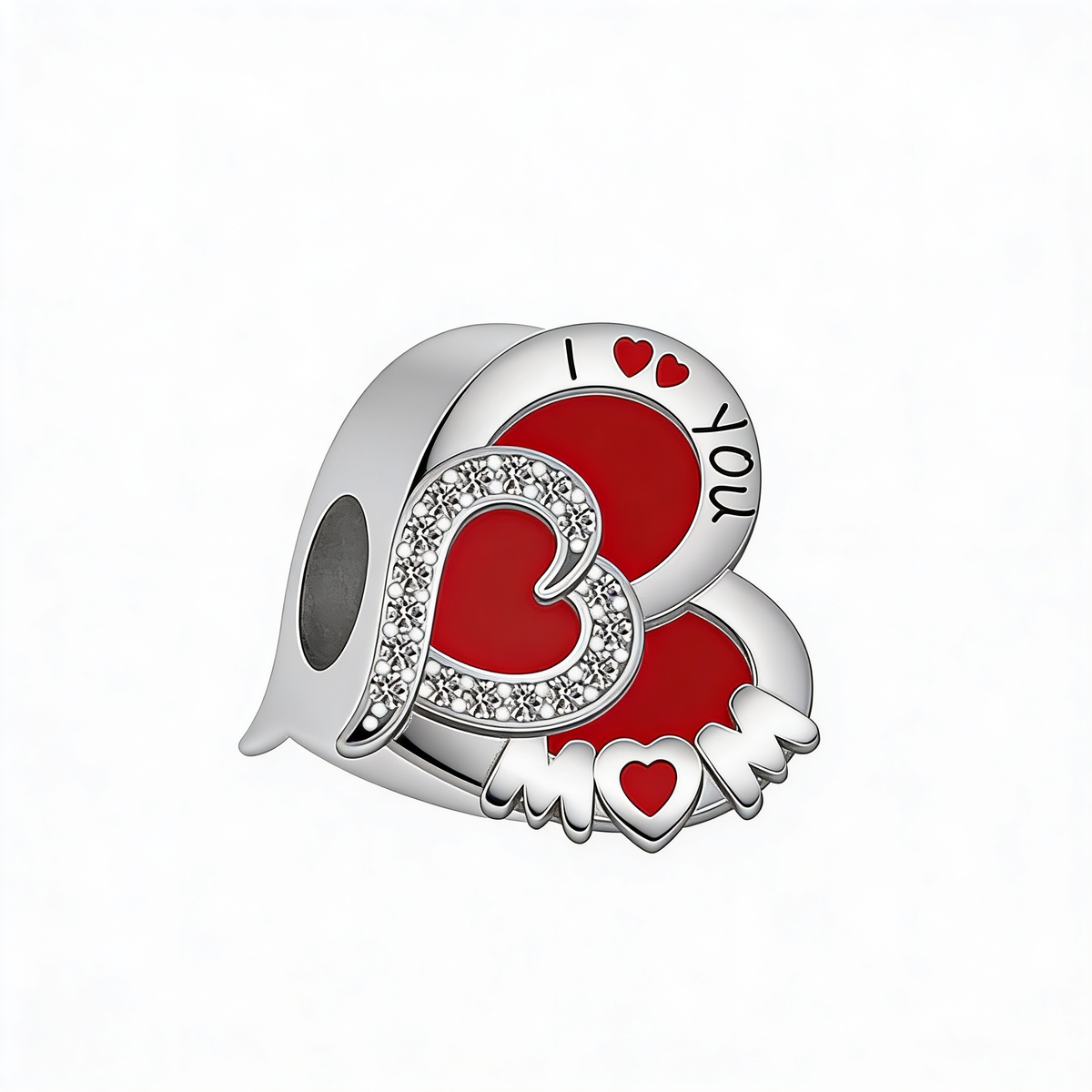 I Love You Mom Charm