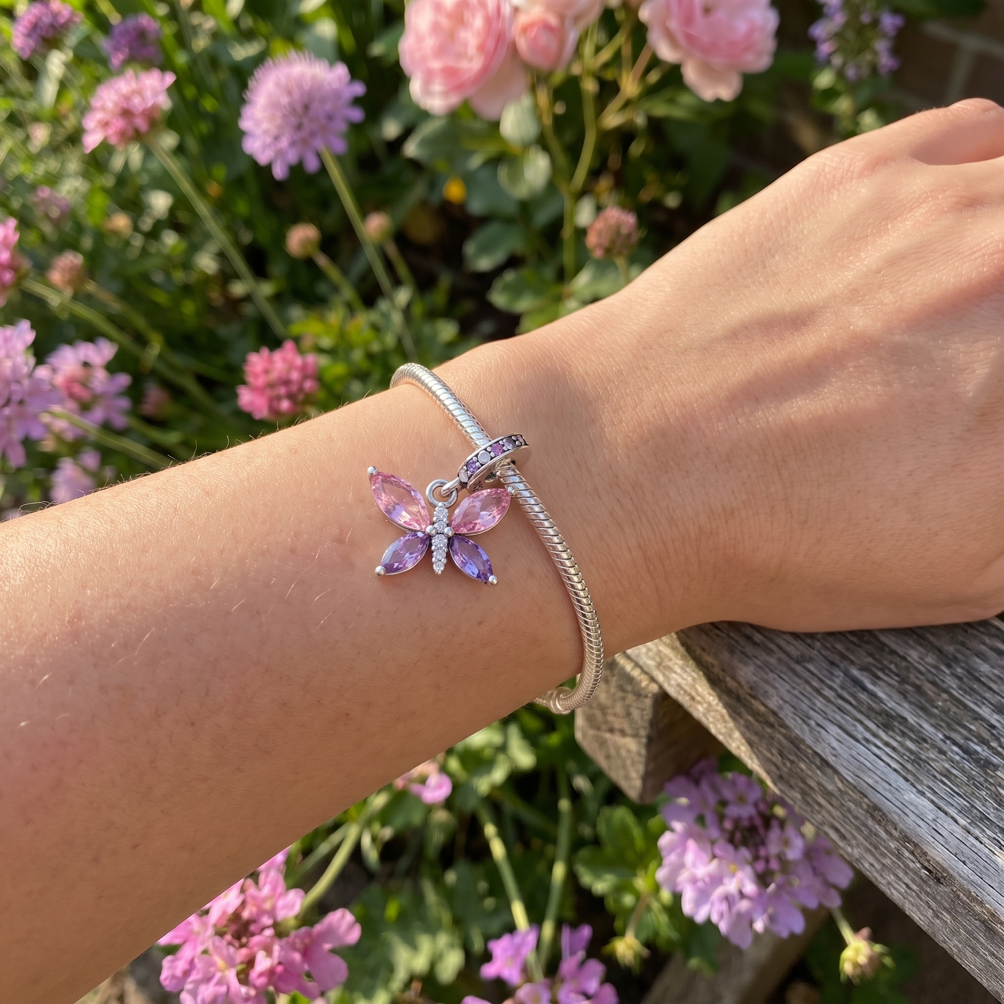 Purple Butterfly Charm